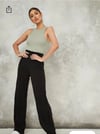Wide Leg Jersey Pant
