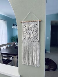 Image 2 of Water Lily - Crochet Wall Hanging 