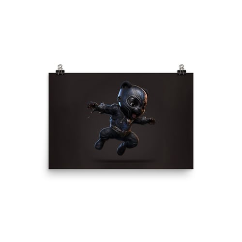 Image of Marvel Babies - Black Panther - T'Challa | Photo paper poster