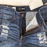 Image 3 of Fashion Nova High Waisted Bell Bottom Distressed Jeans