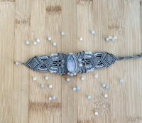 Image 2 of Moonstone Macrame Bracelet