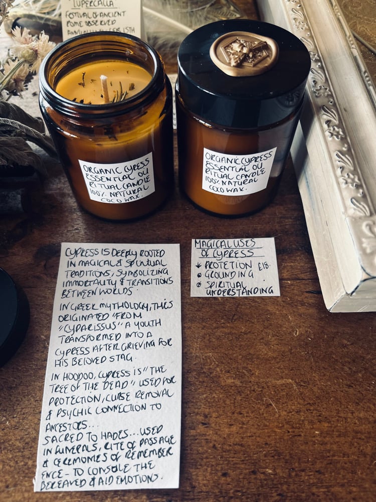 Image of Cypress Essential Oil Aromatherapy Candle