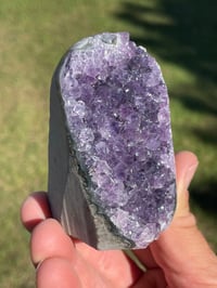 Image 3 of Amethyst Base Cut With Polished Edges #2022
