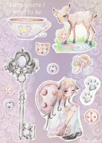 Image 1 of i am where i need to be sticker sheet 