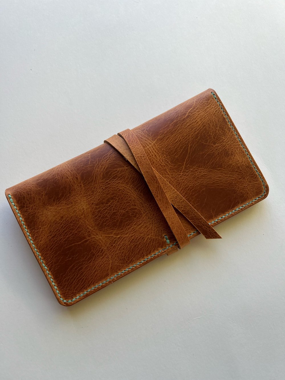 Image of Natural Waxy Wrap Clutch Wallet 