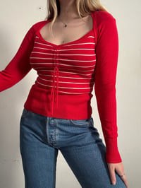 Image 1 of 00s red top // M 