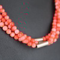 Image 5 of 3 Strand Coral Necklace