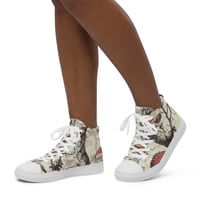 Image 5 of The Shire Inspired Illustrated Tree Trunk/Mushroom Women’s High Top Canvas Shoes