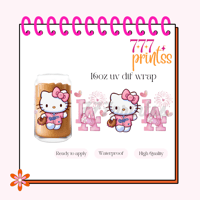 Pink LA Kitty UV DTF Cup wrap