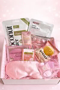 Pretty pink self care hamper