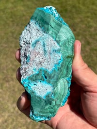 Image 7 of Malachite & Chrysocolla Polished Slab #2305