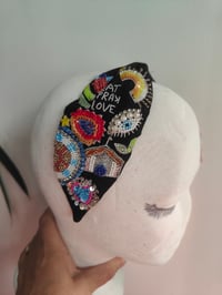 Image 7 of BLACK EAT PRAY LOVE SET- HEAD BAND AND BAG