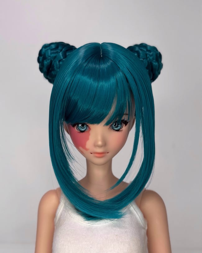 Teal Space Buns