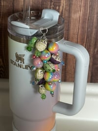 Image 3 of Sunrise Spiral Pastel Owl Straw Bauble