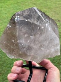 Image 7 of Smoky Quartz With Rainbows On Display Stand Statement Piece #1456