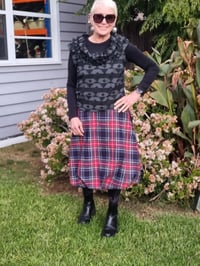 Image 2 of KylieJane Tulip skirt -check tartan