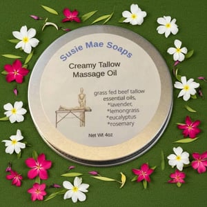 Image of Creamy Tallow Massage Oil