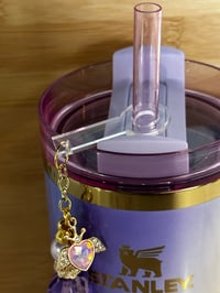 Image 2 of Glinda the Good Witch Inspired Tumbler Straw Bauble