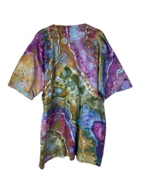 Image 4 of XL Adult 100% Combed Cotton T-Shirt in Jeweltones Geode Ice Dye 