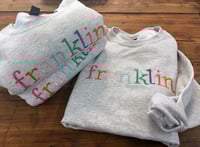 Franklin Embroidered Mulit Color Crew 