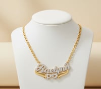 Image 1 of Double plated  name necklace 
