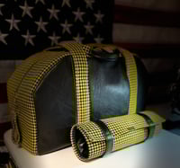Image 1 of Yellow houndstooth duffle and tool roll
