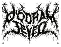 Image 1 of "O'odham Jeved" black metal logo holographic sticker