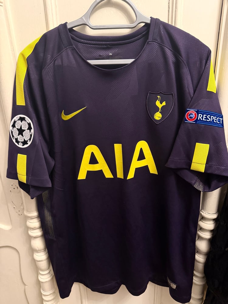Image of Tottenham Hotspur “DEMBÉLÉ 19” 2017/18 Third Shirt + UCL patches   (XL)