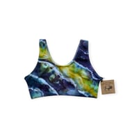 Image 1 of S (34) Cotton-Blend Tank Bralette in Sublime Geode Ice Dye