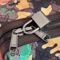 Image 13 of GG Camouflage Boston Bag
