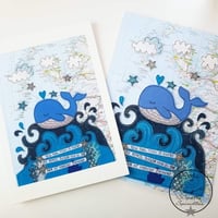 Image 2 of Scotland Whale A4 Print 