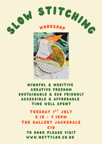 Image 1 of Slow Stitching Workshop