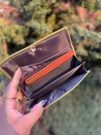 Image 3 of Handmade Wallet - Green border
