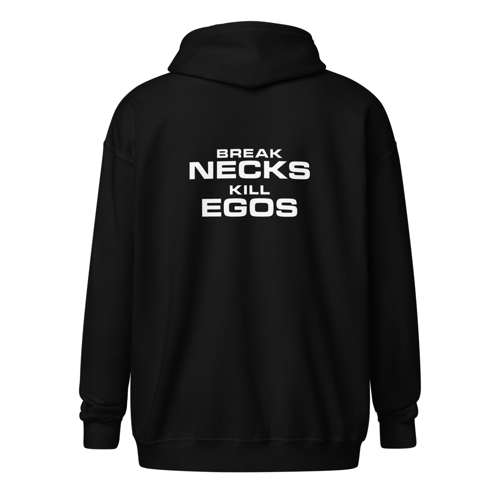 Image of Break Necks Kill Egos Zip Up Hoodie