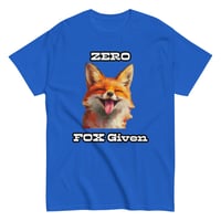 Image 8 of Unisex classic tee, Zero Fox Given T-Shirt | Funny Fox Sarcastic Humor Graphic Tee