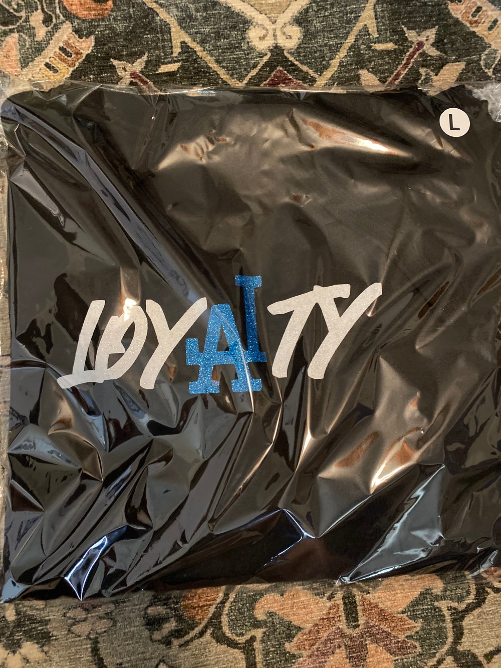 Image of Loyalty glitter LA hoodie 