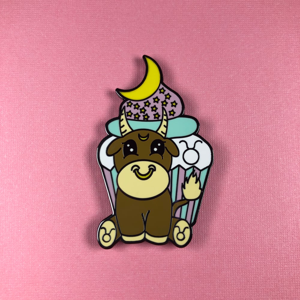 Image of Taurus Cupcake Pin