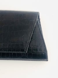 Image 3 of Kenneth Cole Croc Print Leather Clutch