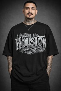 Image 1 of Houston Graffiti- Highway black and white