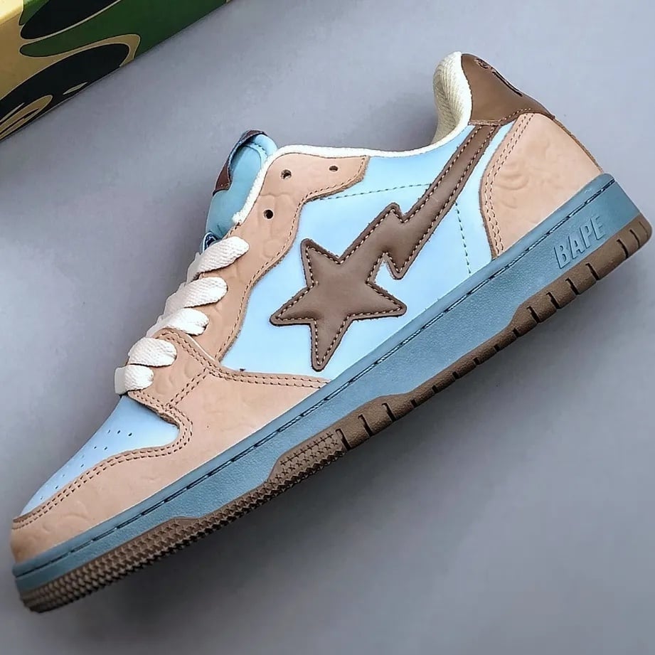 Image of Bape Sk8 Sta Low Beige