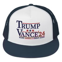 Image 3 of Trump Vance 2024 MAGA Trucker Cap