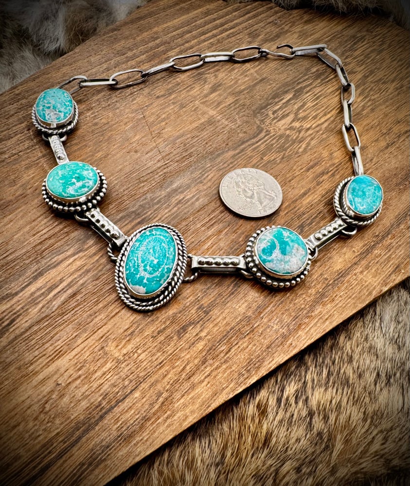 Image of White Water Turquoise Choker