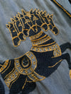 vintage 1960s denim snap George Harrison Dark Horse hand-embroidered shirt