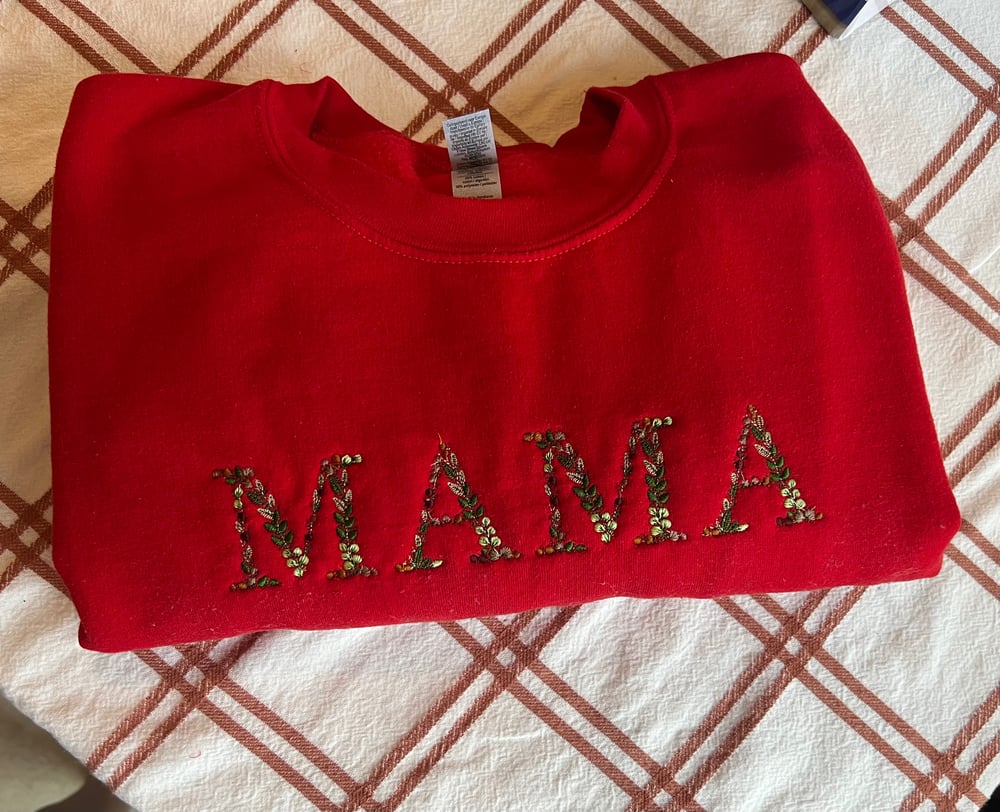 Image of Mama crewneck floral 