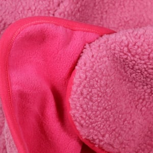 Image of Double fleece cardigan - Pink