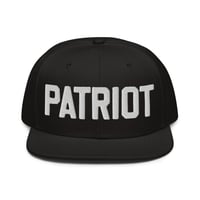Image 1 of PATRIOT B&W Snapback Hat from PatriotsCo.com