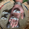 Silver Fulani Hoops// 
