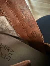 Image 4 of Naturalizer Wilda Brown Flat Studded Ankle Boots with Buckle -Size 9.5