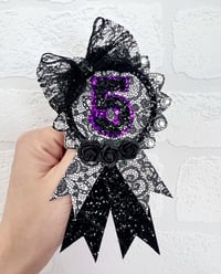 Image 3 of Black dark Princess birthday party tiara crown 