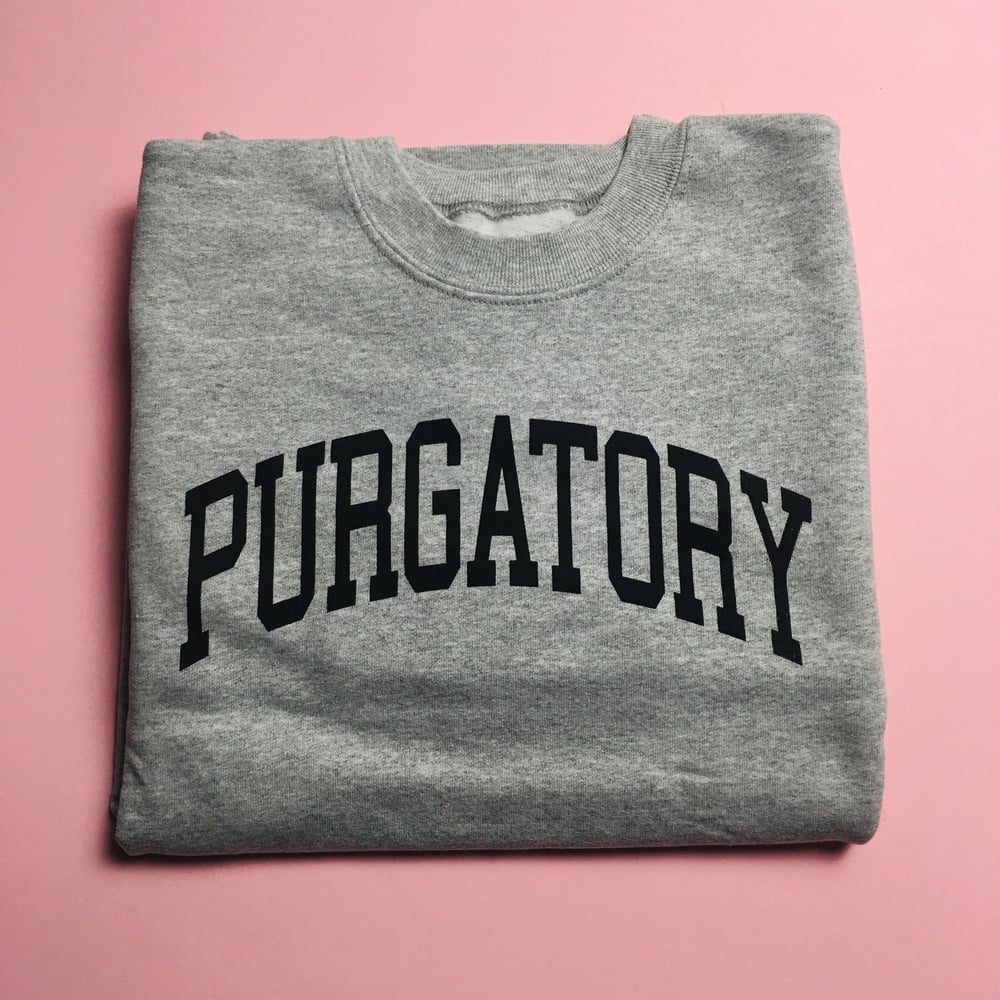 Image of PURGATORY VARSITY SWEATSHIRT